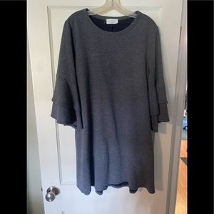 Chic Soul Janette Plus Grey Dress 1X